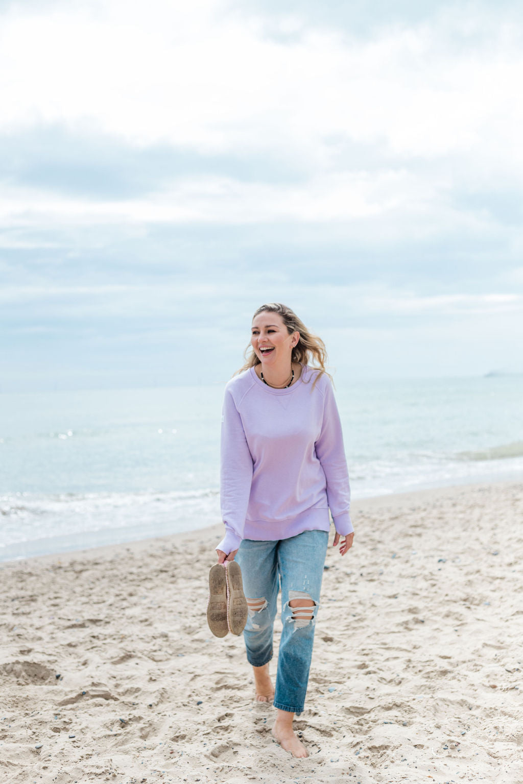 The Luxe Sweatshirt in Lilac