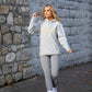 Little Bliss hoodie in grey marl with amber print