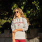 Little Bliss hoodie in grey marl with red berry print
