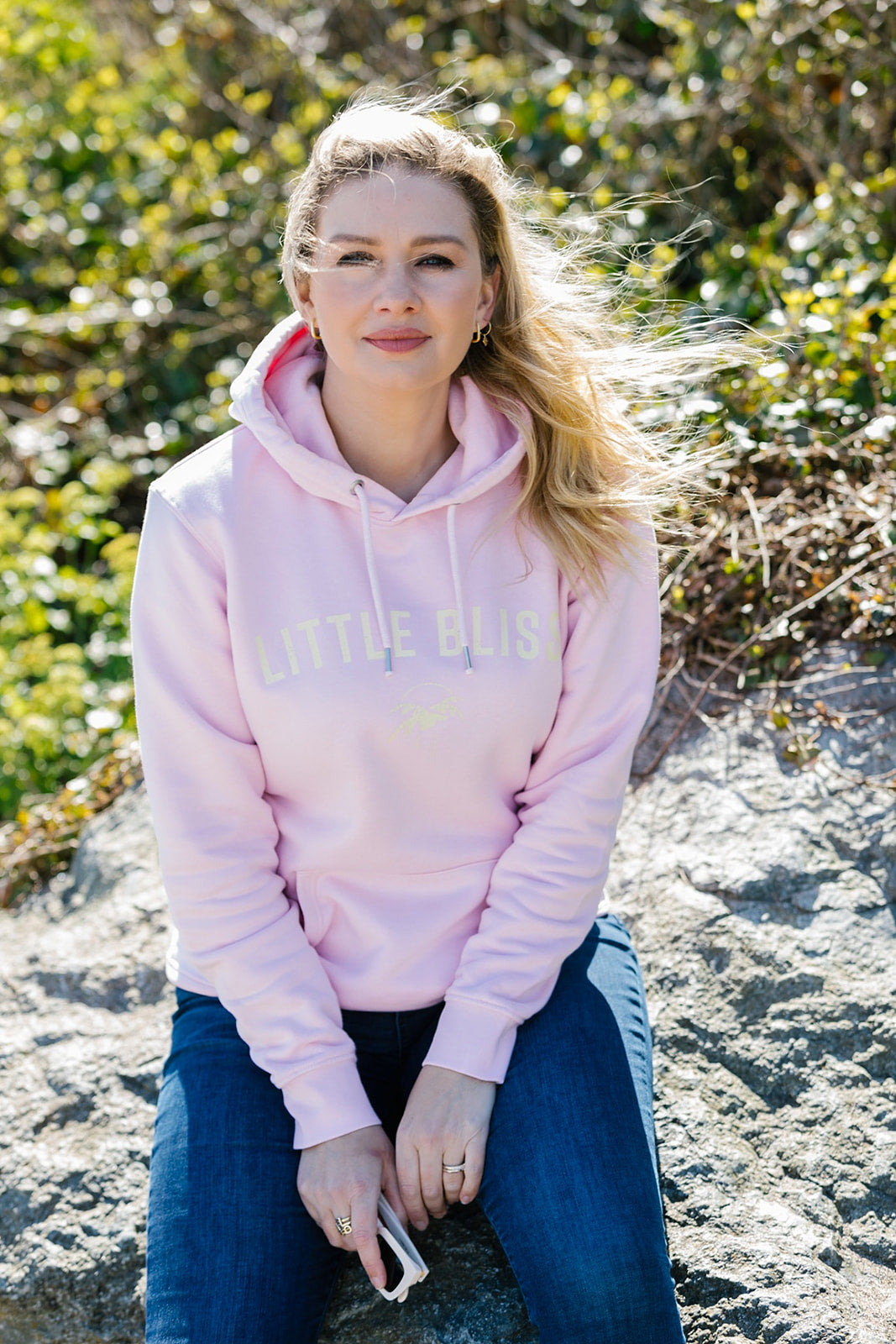 The Little Bliss Hoodie in Cotton Pink