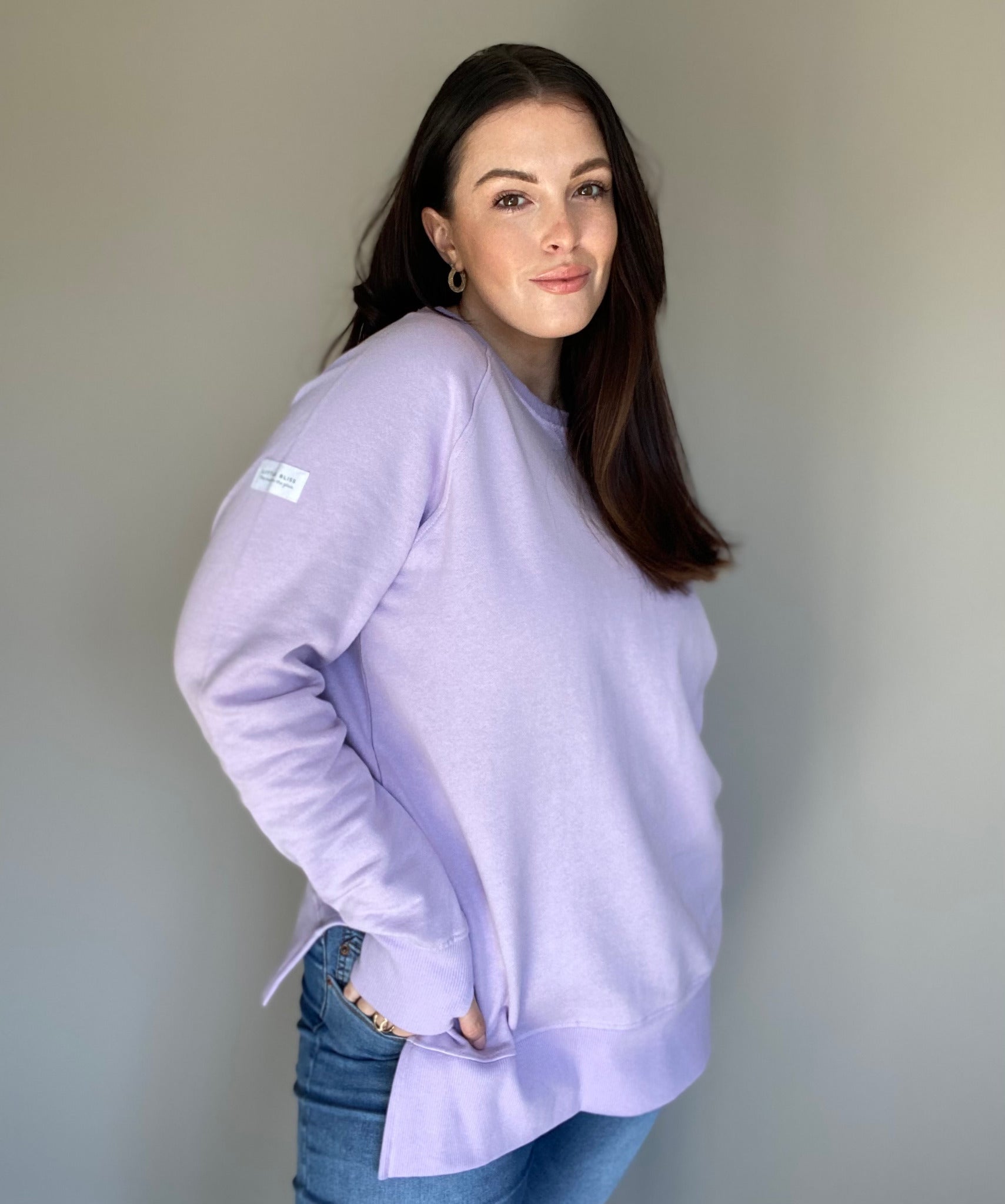 Lilac sweatshirt sales