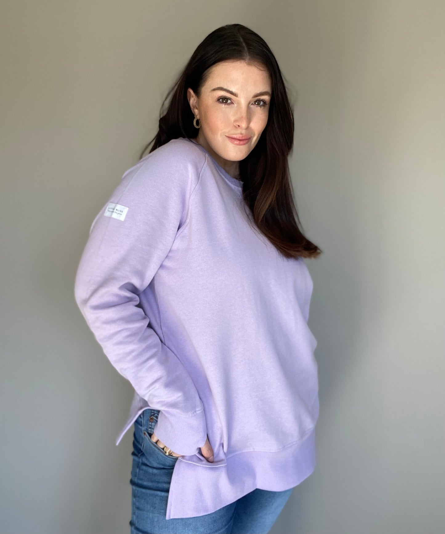 The Luxe Sweatshirt in Lilac