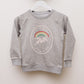 Little Bliss by Anna Daly's Kid's Varsity sweatshirt in grey