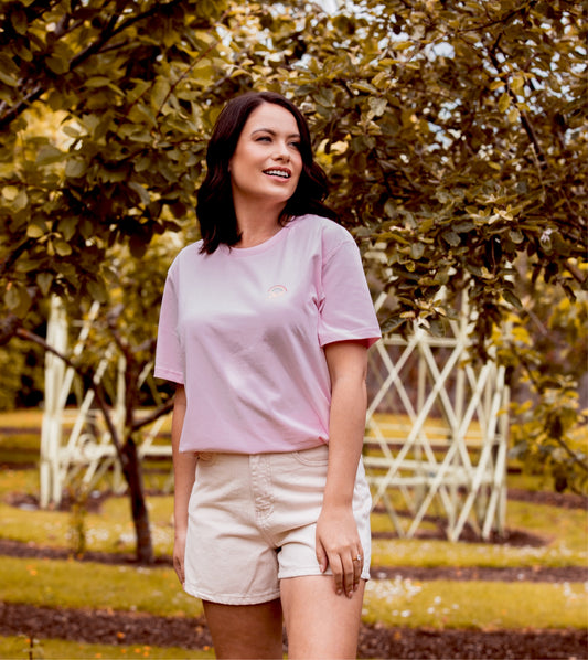 The Florence Tee in Cotton Pink