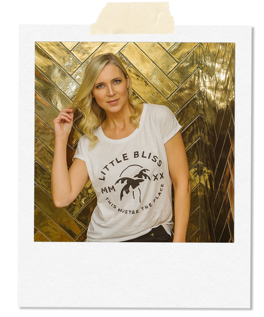 Little Bliss by Anna Daly This Must Be The Place Tee in White